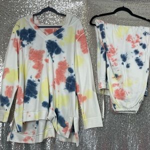 Lane Bryant size 34/36 Tie Dye Lounge Set. Hoodie and lounge pants Tried on once